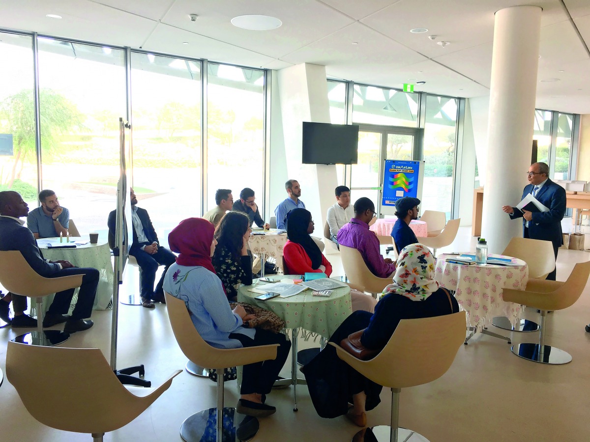 Students of the College of Islamic Studies during the University’s first makerspace initiative. 