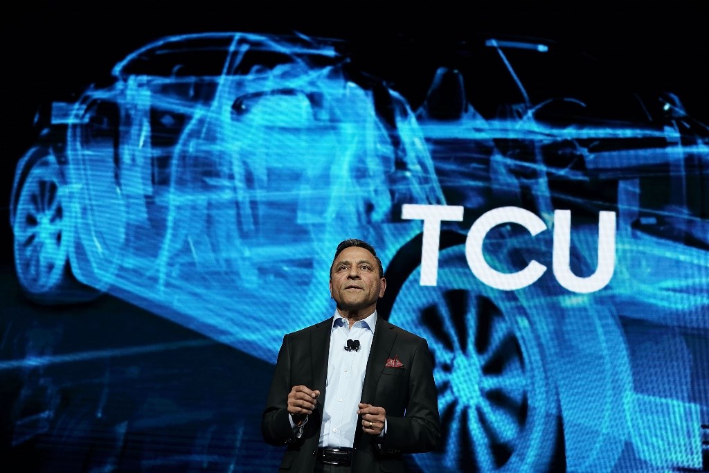 HARMAN International President and CEO Dinesh Paliwal speaks during a press event for CES 2018 at the Mandalay Bay Convention Center on January 8, 2018 in Las Vegas, Nevada. Alex Wong/Getty Images/AFP