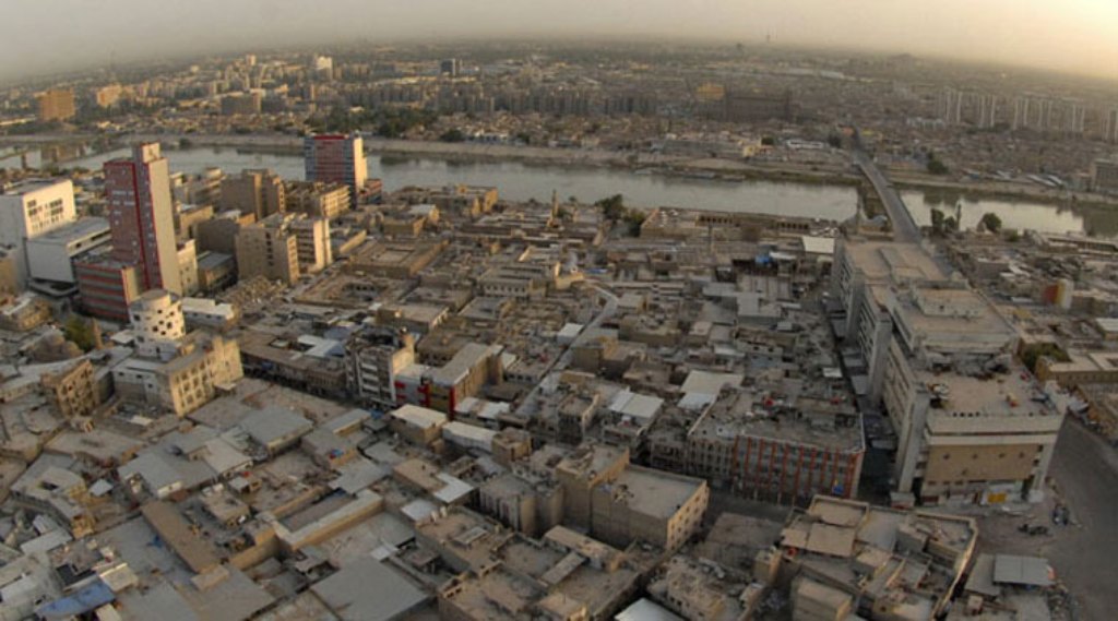 (FILE PHOTO) An aerial view of central Baghdad and the Tigris river. (Source: Reuters)