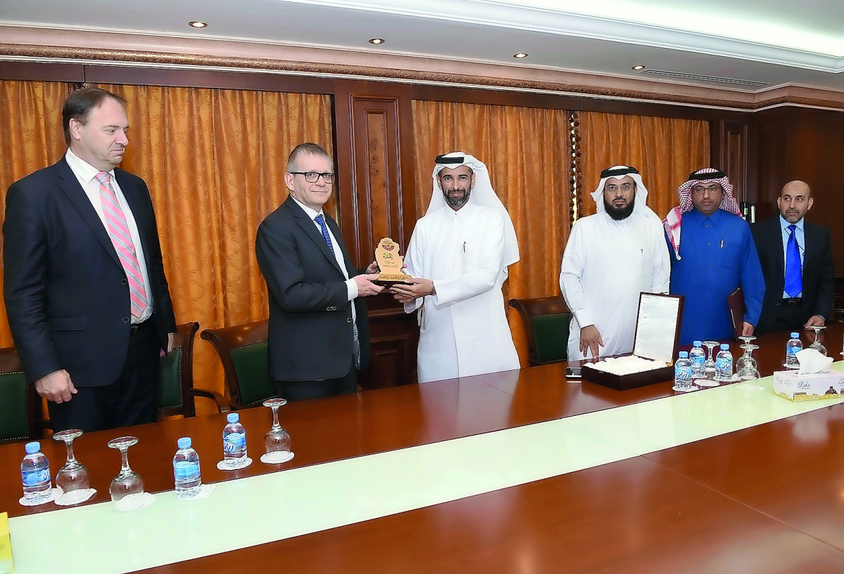 The officials of the Ministry of Municipality and Environment and Vito Middle East WLL, Qatar, during the signing ceremony.