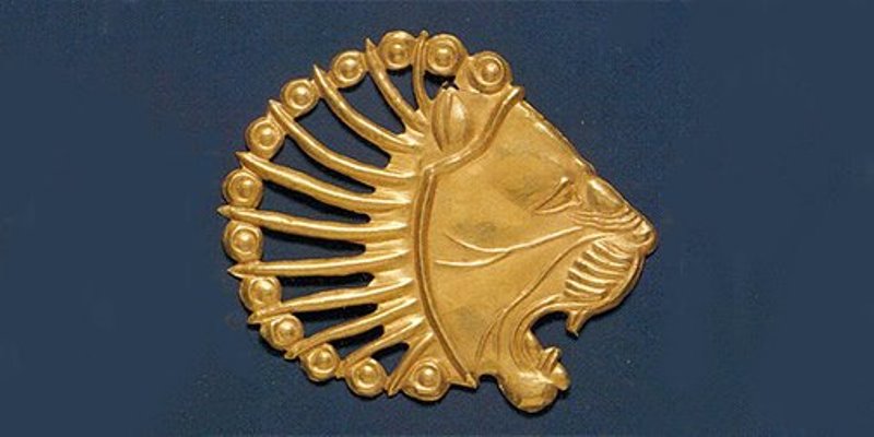This gold applique from the Achaemenid period, ca. 6th-4th century B.C., is among the items indexed in the DLME prototype. Gift of Khalil Rabenou, 1956. Metropolitan Museum of Art.
