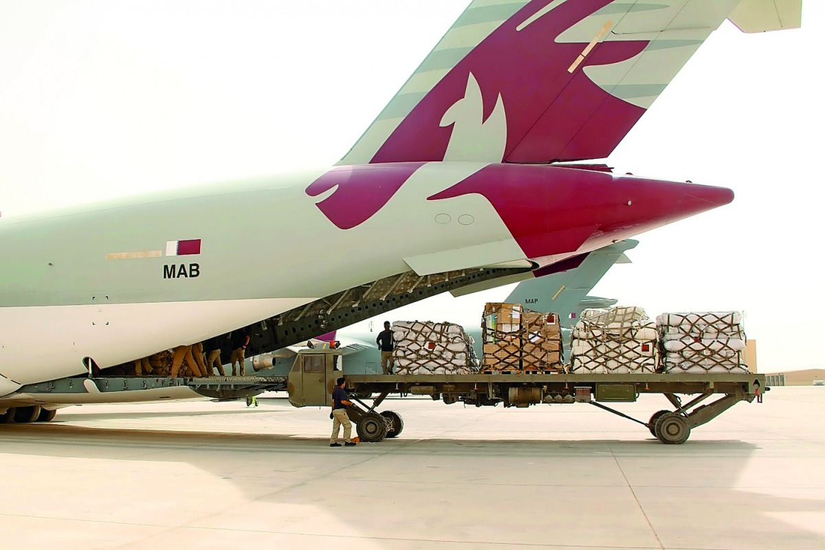 An aid plane bound for Nairobi.