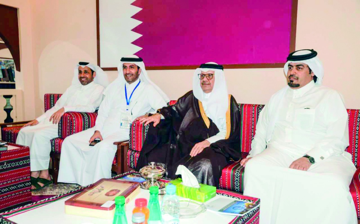 The dignitaries at QDB pavilion at the BATIMATEC expo held in Algeria recently. 