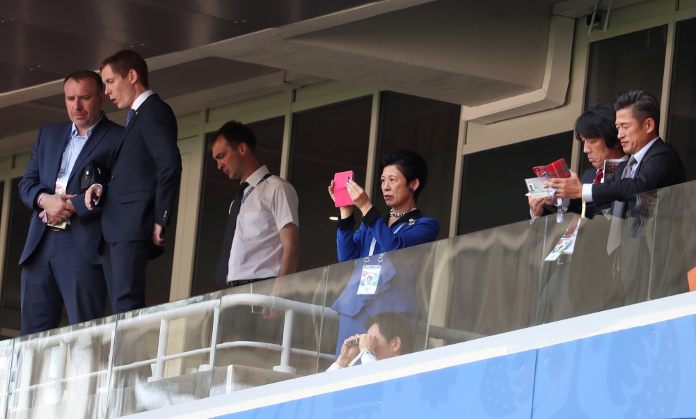 Japan's Princess Takamado before the match REUTERS/Ricardo Moraes
