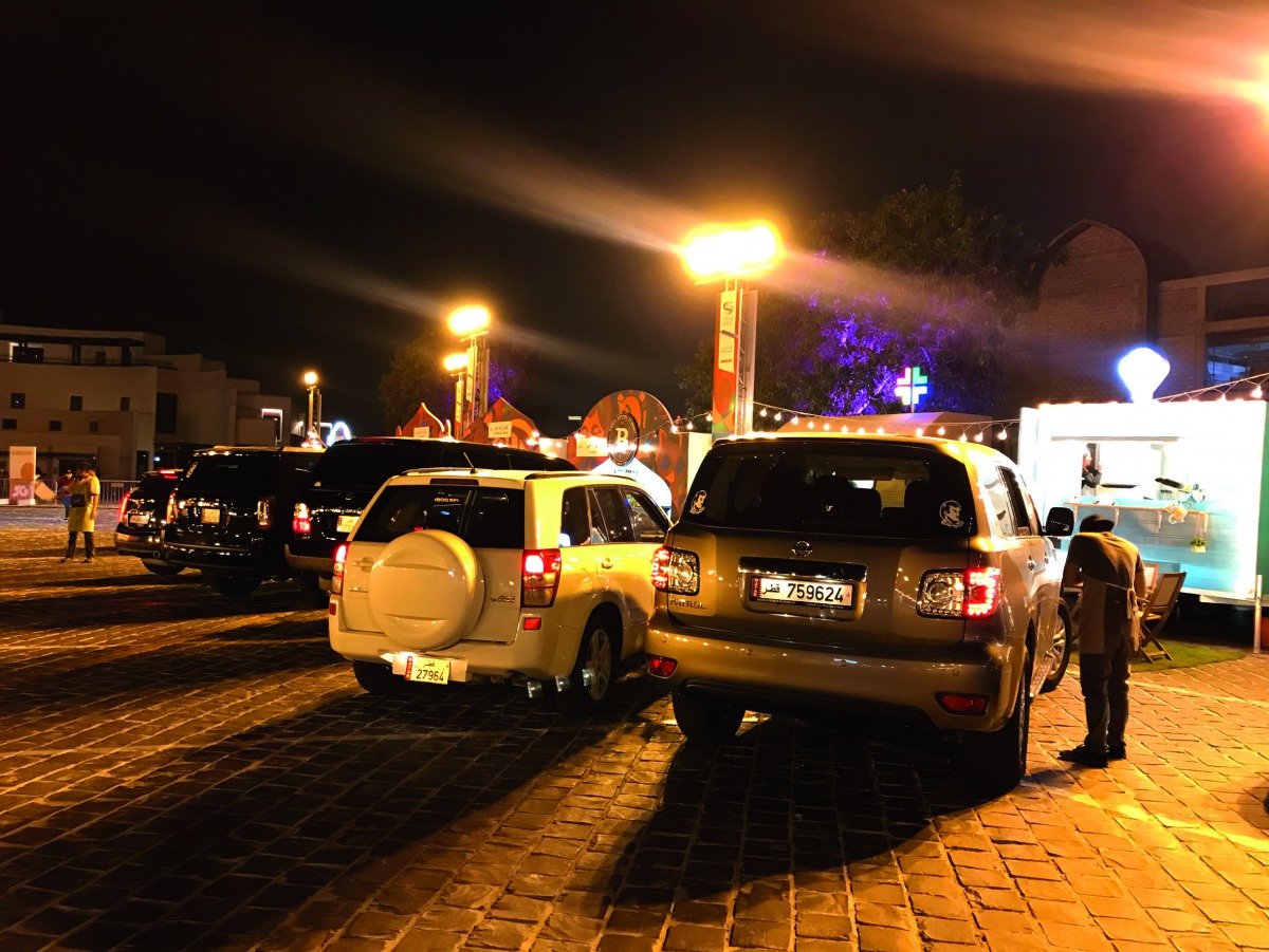 The open-air fan zone located at Katara Cultural Village behind Katara Beach Club, attracts huge crowds. Pic: Amna Pervaiz Rao / The Peninsula