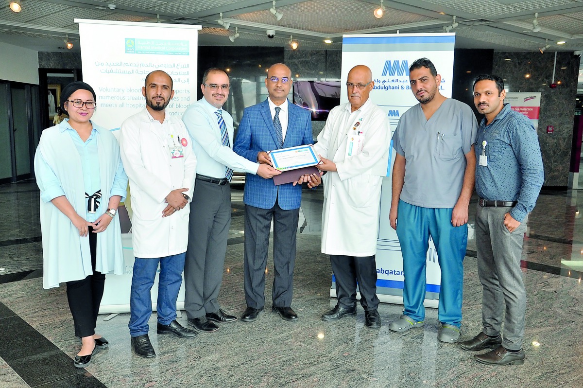 AAB management team with the representatives and medical team from HMC.