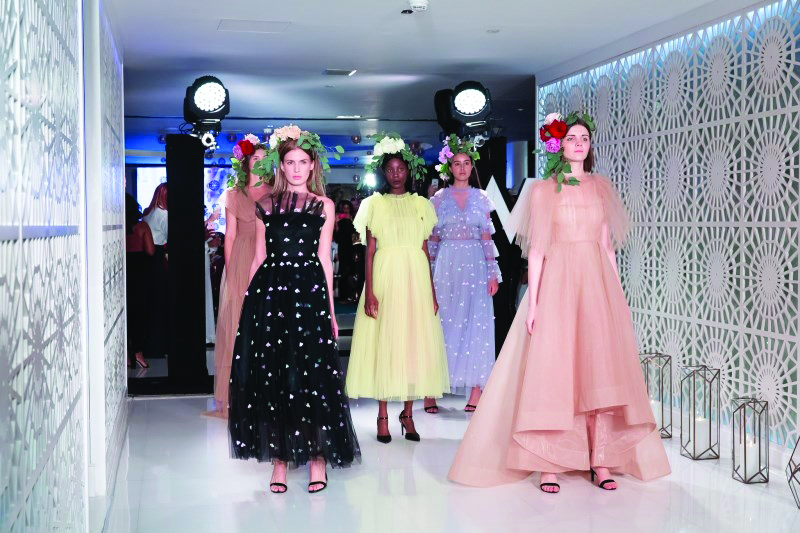 Designs by Yasmin Mansour at the fashion show held at W Doha Hotel & Residences on Tuesday.