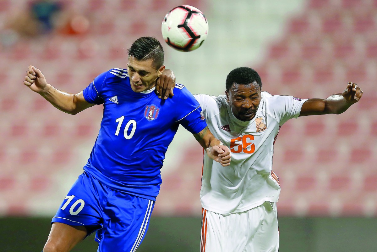 Action from the QNB Stars League match between Umm Salal and Al Shahania in Doha yesterday.