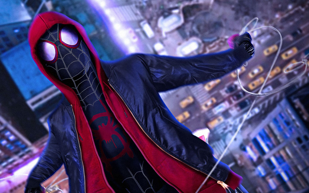 A still from the movie Spider-man: Into the Spider-verse.
