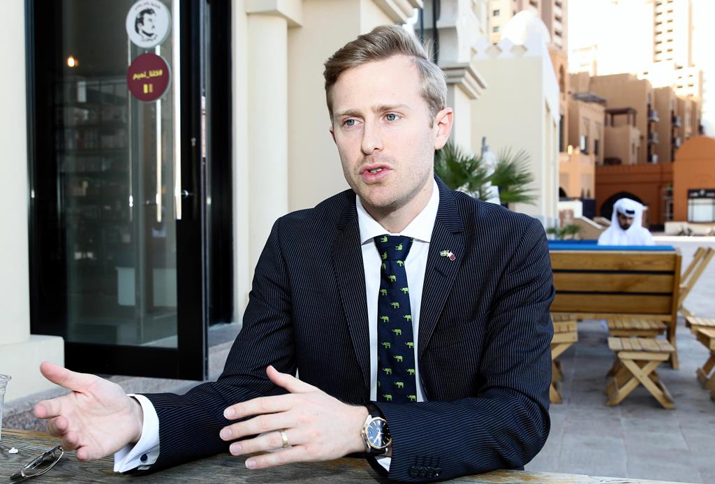 Mattias Nordfeldt, Chairman of Swedish Chamber of Commerce in Qatar. Pic: Qassim Rahmatullah / the peninsula