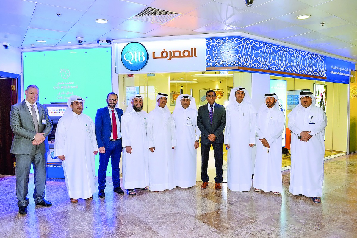 Senior officials from QIB and Al Jazeera Media network during the event.