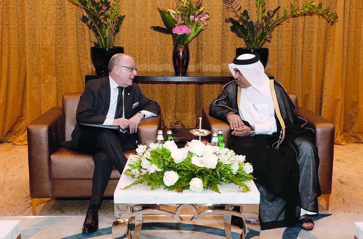 Minister of Commerce and Industry H E Ali bin Ahmed Al Kuwari met yesterday with Jorge Marcelo Faurie, Argentina’s Minister of Foreign Affairs and Worship, who is currently visiting Doha. Discussions touched on the promotion of bilateral Qatari-Argentinia