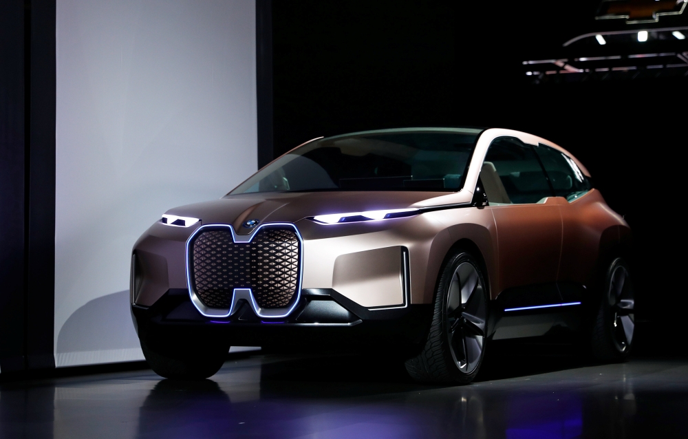 The BMW iNEXT electric autonomous concept car is introduced during a BMW press conference at the Los Angeles Auto Show in Los Angeles, November 28, 2018. Reuters/Mike Blake