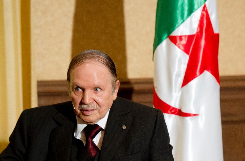 Algerian President Abdelaziz Bouteflika on June 15, 2015, in Algiers. (AFP/Alain Jocard) 