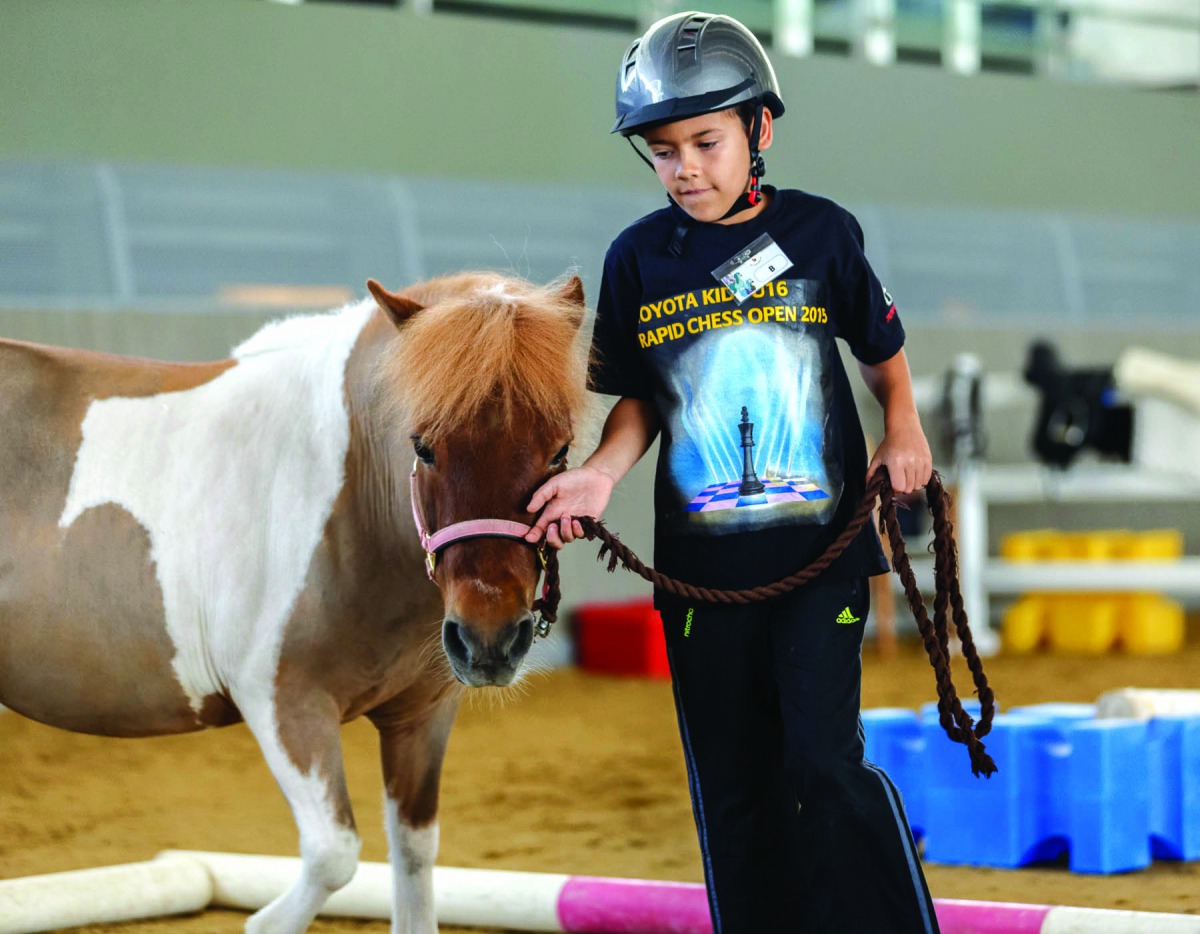 A file picture of a summer camp for children at Al Shaqab Arena.
