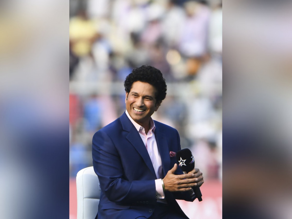 (FILES) In this file photo taken on November 22, 2019, former Indian cricketer Sachin Tendulkar attends the first day of the second Test cricket match of a two-match series between India and Bangladesh at The Eden Gardens cricket stadium in Kolkata. AFP /