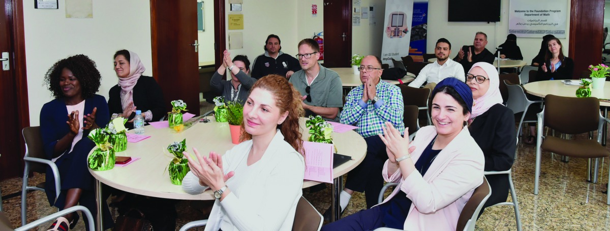 FP faculty honoured at an appreciation ceremony by special needs students.