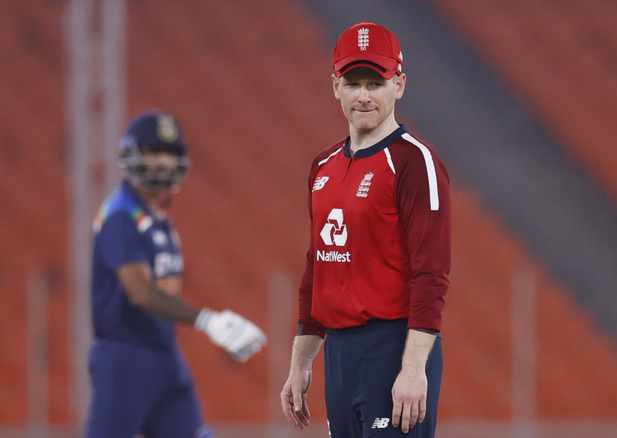 Cricket - Fifth Twenty20 International - India v England - Narendra Modi Stadium, Ahmedabad, India - March 20, 2021 England's Eoin Morgan REUTERS/Danish Siddiqui
