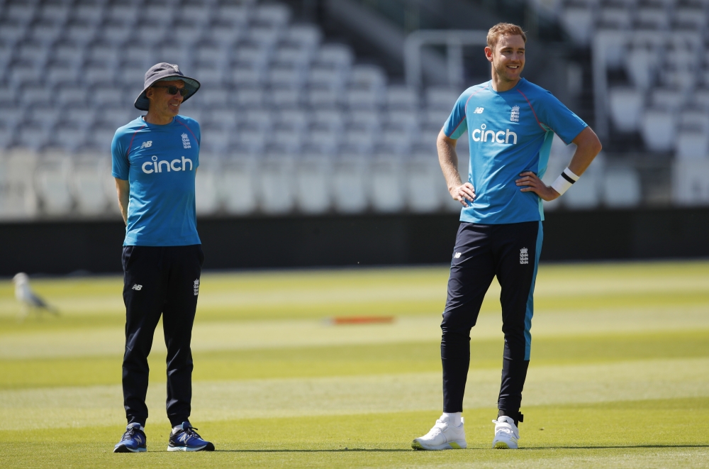 Cricket - First Test - England Nets - Lord's Cricket Ground, London, Britain - May 31, 2021 England's Stuart Broad during training Action Images via Reuters/Andrew Couldridge
