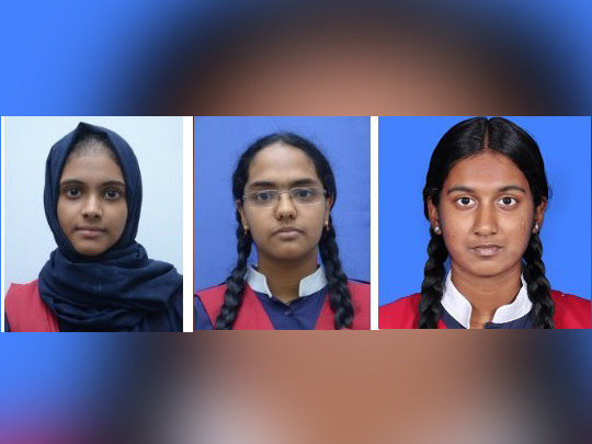 From left: Farah Shameer, Chandini Sagar, and Gayana Sam Santhakumar,  