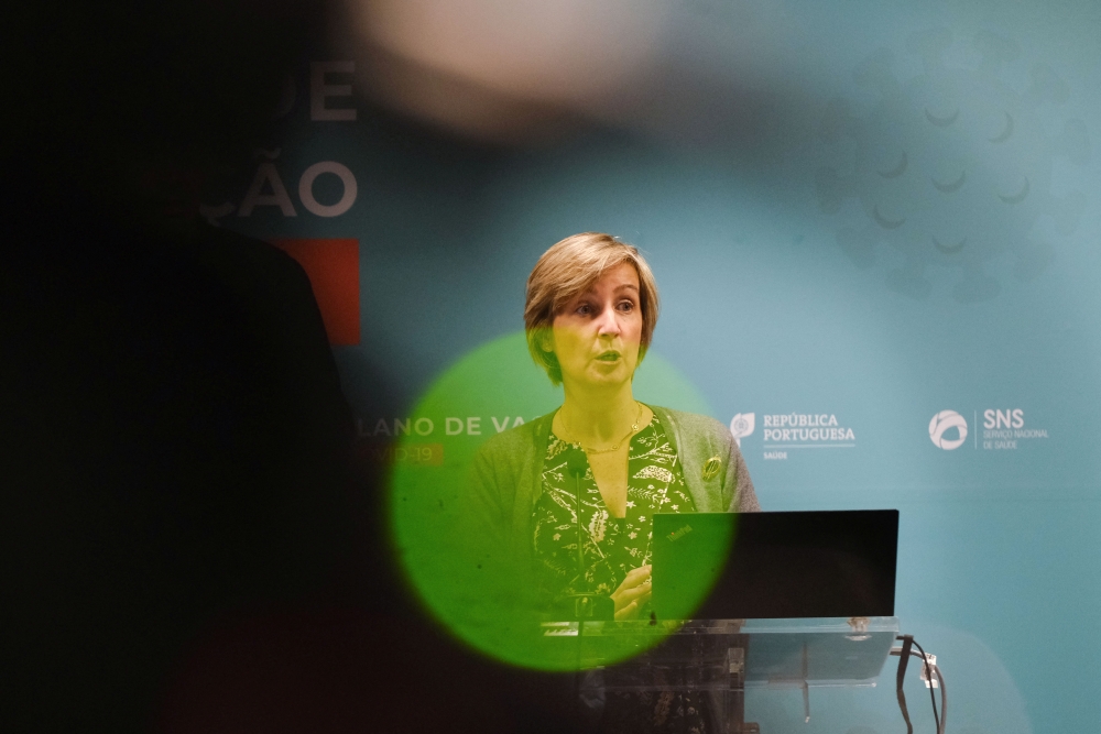 Portugal's Health Minister Marta Temido speaks during a news conference regarding the coronavirus (COVID-19) situation in Lisbon, Portugal, December 17, 2021. REUTERS/Pedro Nunes