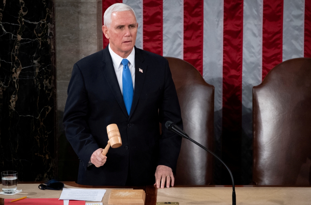 Former US vice president Mike Pence. File photo/Reuters 
