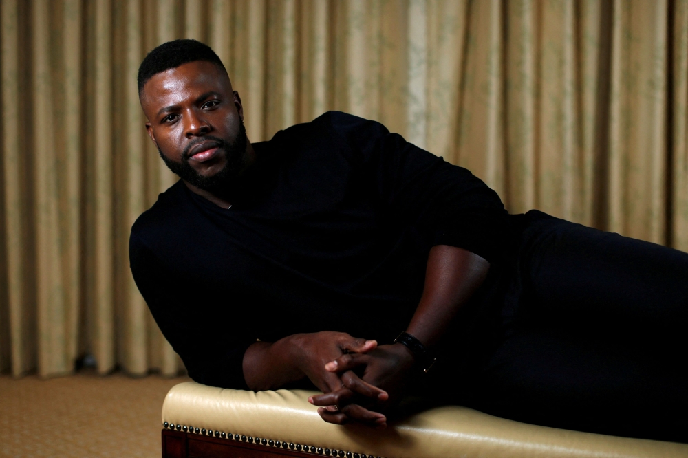 Cast member Winston Duke poses for a portrait while promoting the movie 