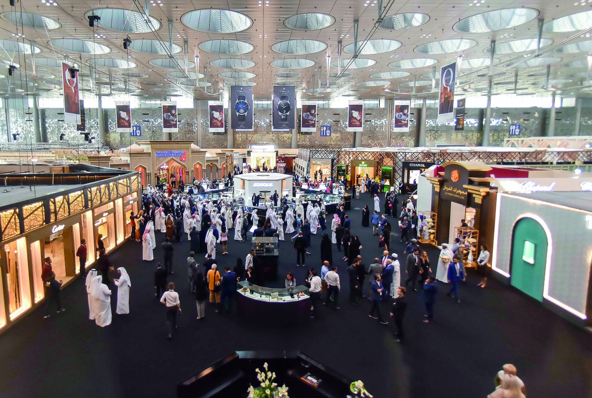 Visitors at one of the previous editions of the Doha Jewellery and Watches Exhibition.