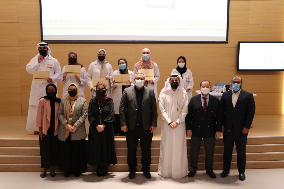 Students with the officials at the 4th Pharmacy Patinet Counselling Competition.