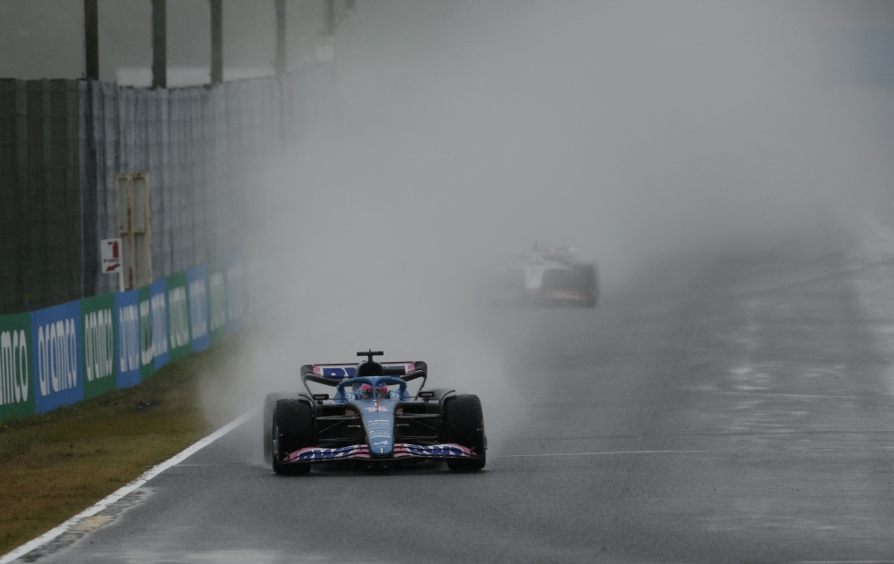 October 7, 2022 Alpine's Fernando Alonso in action during practice REUTERS/Issei Kato