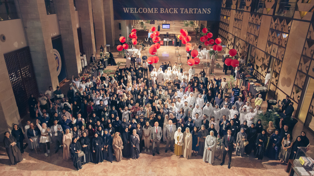 Alumni from Carnegie Mellon University in Qatar during the reunion.