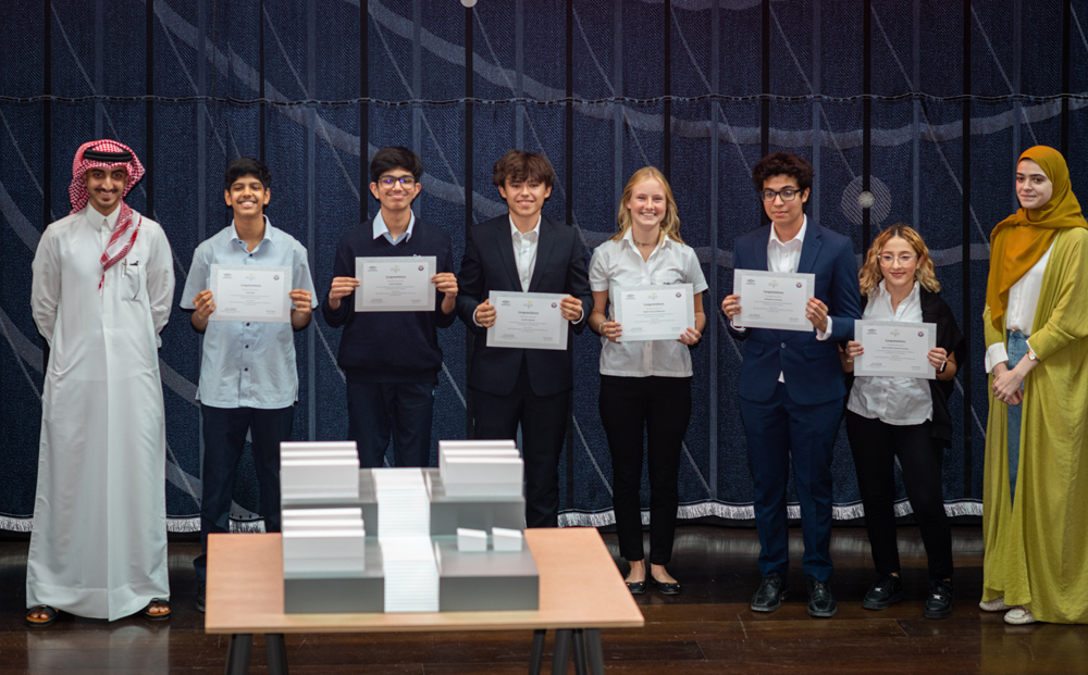 The winning Doha College team.