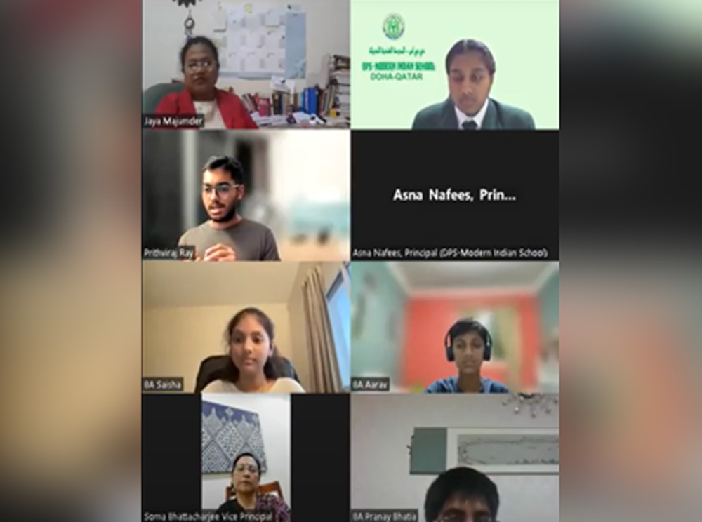 Some of the participants during the webinar.