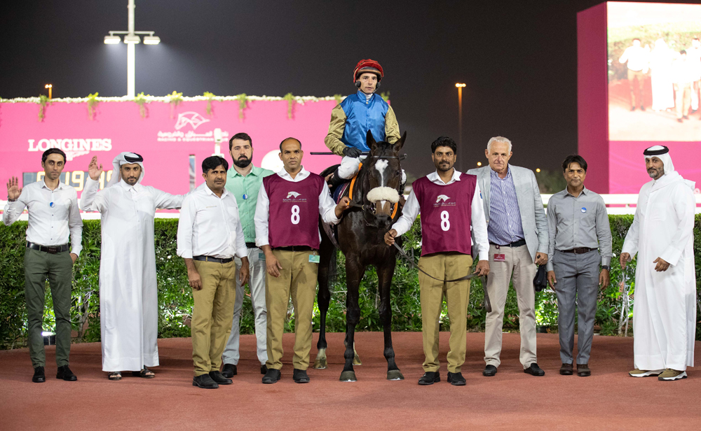 The connection of Inverness after the The Late Yousuf Al Romaihi Cup win yesterday. PIC: Juhaim/QREC 