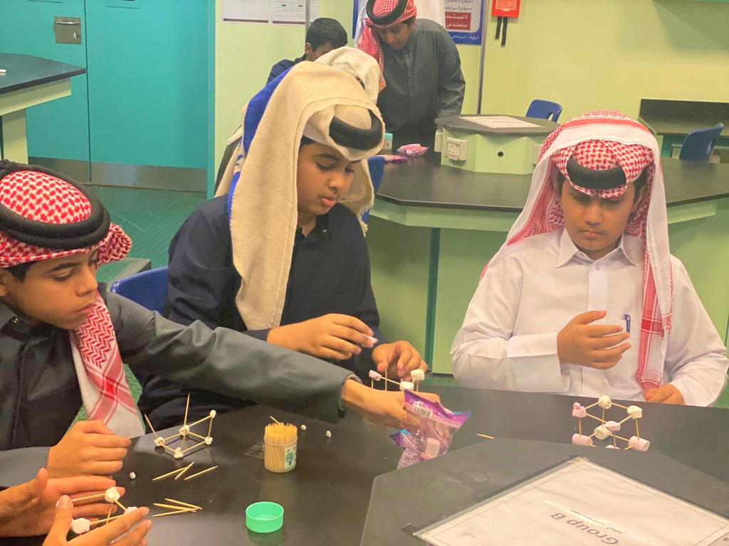 Students engage in an activity during ‘Gateway to Qatar University’ programme for preparatory schools.