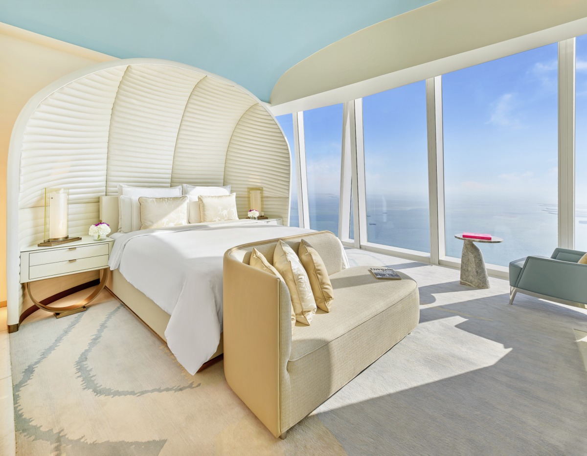 Seaview room at Fairmont Doha. 