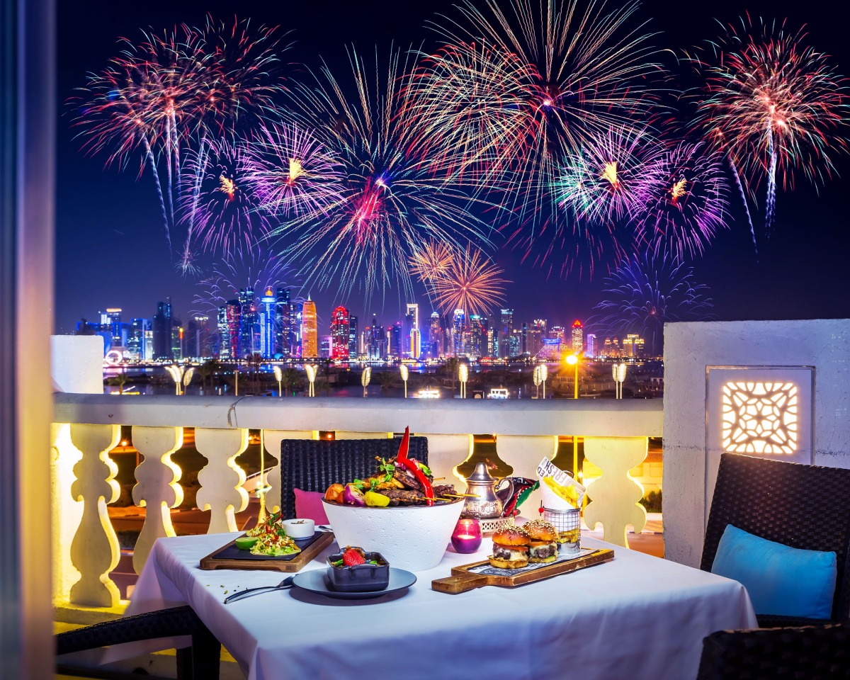Al Shurfa, the rooftop restaurant at Al Jomrok Boutique Hotel.