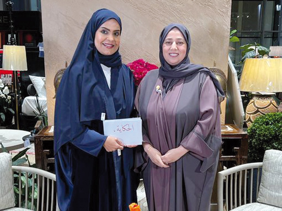 Dr. Aisha Jassim Al Kuwari and Andalus Ibrahim during the event.