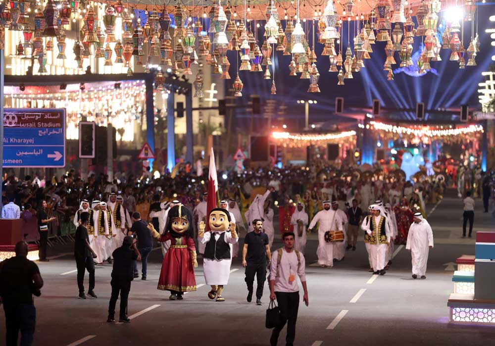 Parade during Eid Al Fitr celebrations in Lusail Boulevard. Photo by. Mohamed Farag