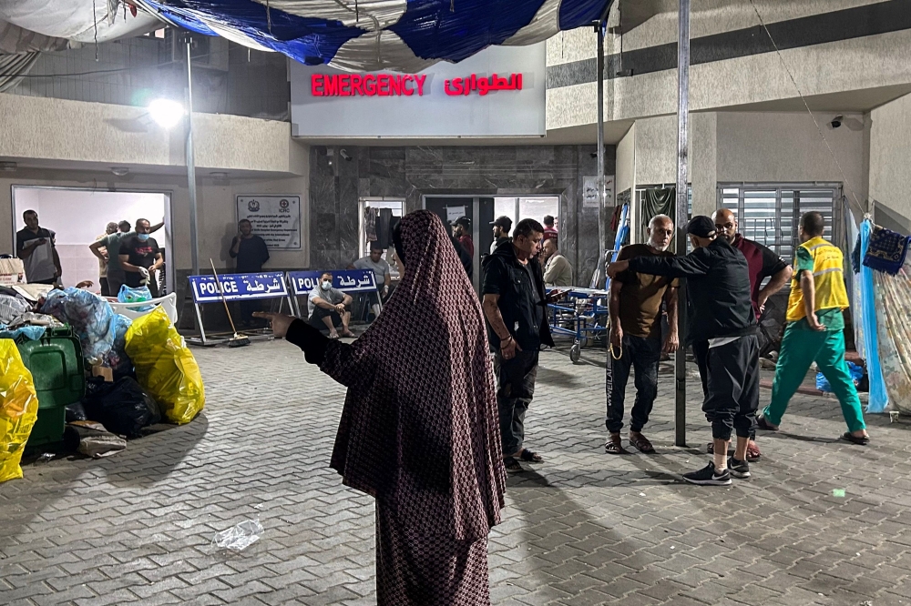 File picture of the emergency ward at Al-Shifa Hospital 