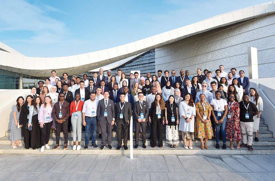 Group photo of participants of the Doha Forum: Youth Edition 2023.