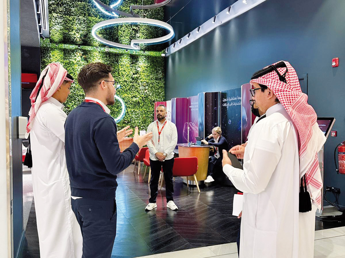 Vodafone Qatar officials during the event.