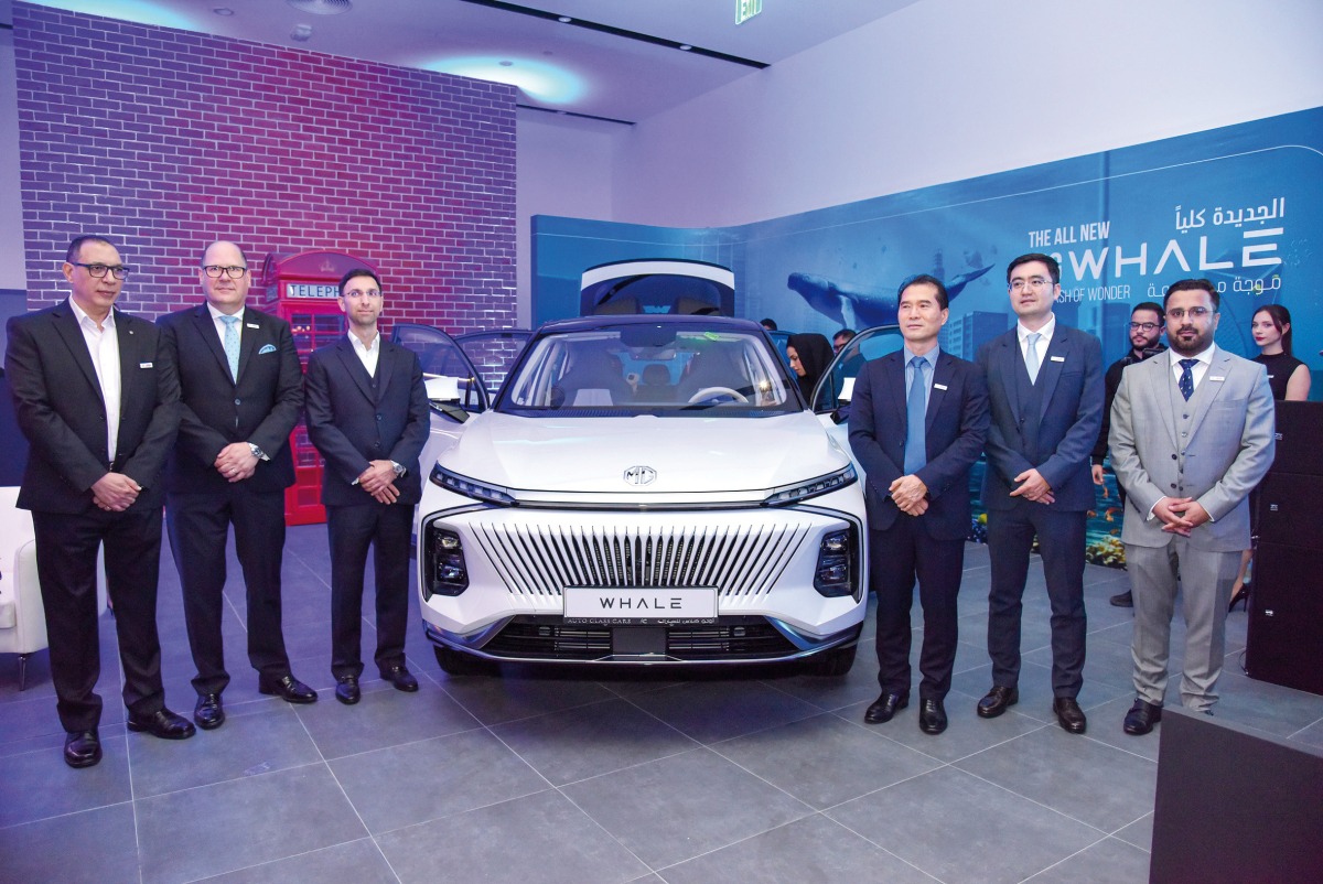 Officials during the opening of new MG showroom.