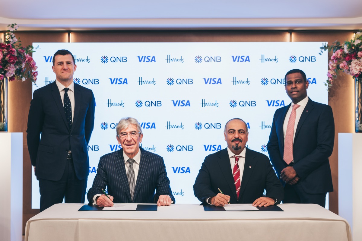 Officials during the signing ceremony in London, UK.