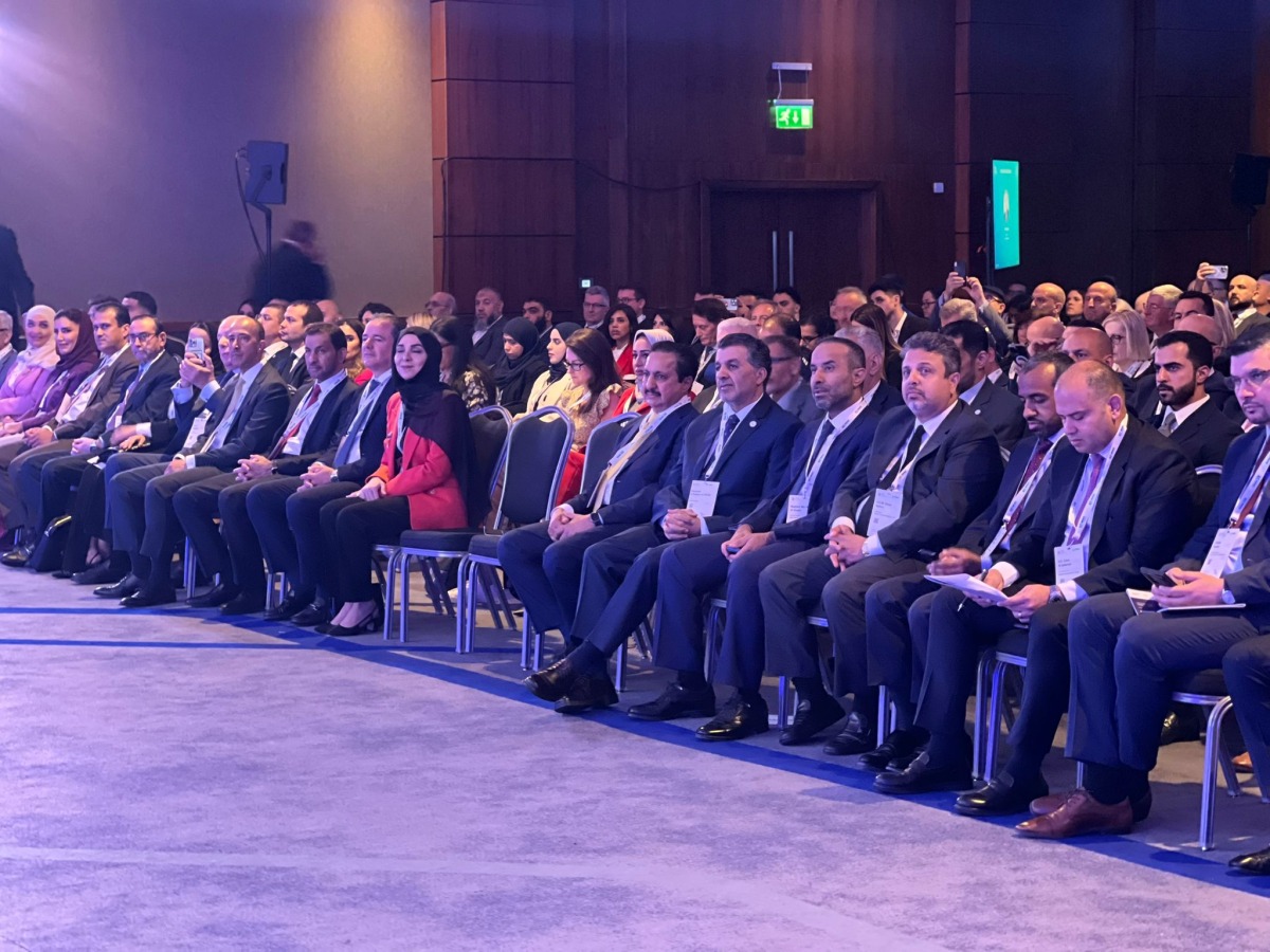 QC Chairman Sheikh Khalifa bin Jassim bin Mohamed Al Thani with other officials during the 4th edition of Arab-British Economic Summit in London.