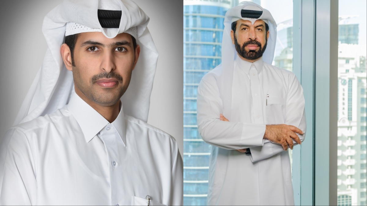 Vice Chairman and Managing Director of Aamal Sheikh Mohamed bin Faisal bin Qassim Al Thani (left) and CEO of Aamal Rashid bin Ali Al Mansoori