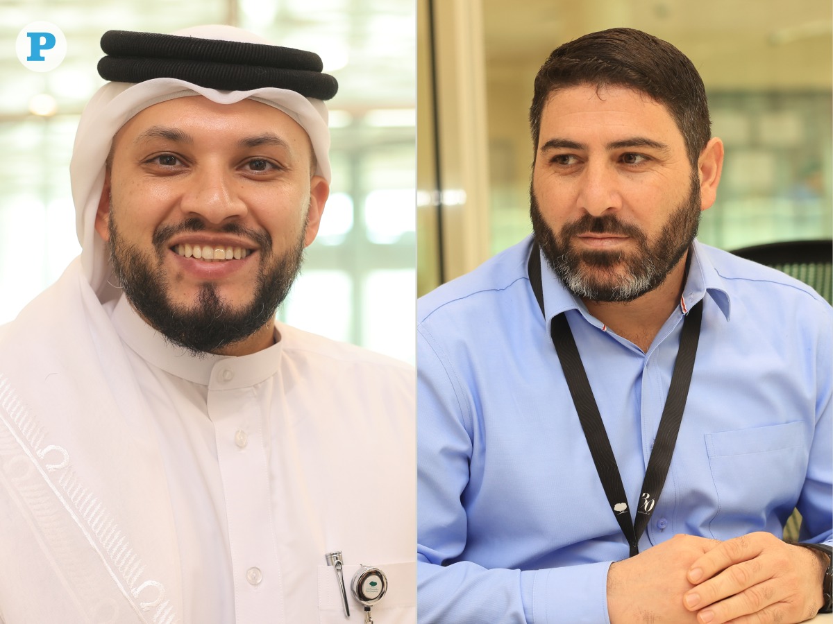 From left: Saifuddin Aftab and Feras Mestariheh. Pic Amr Diab/The Peninsula  