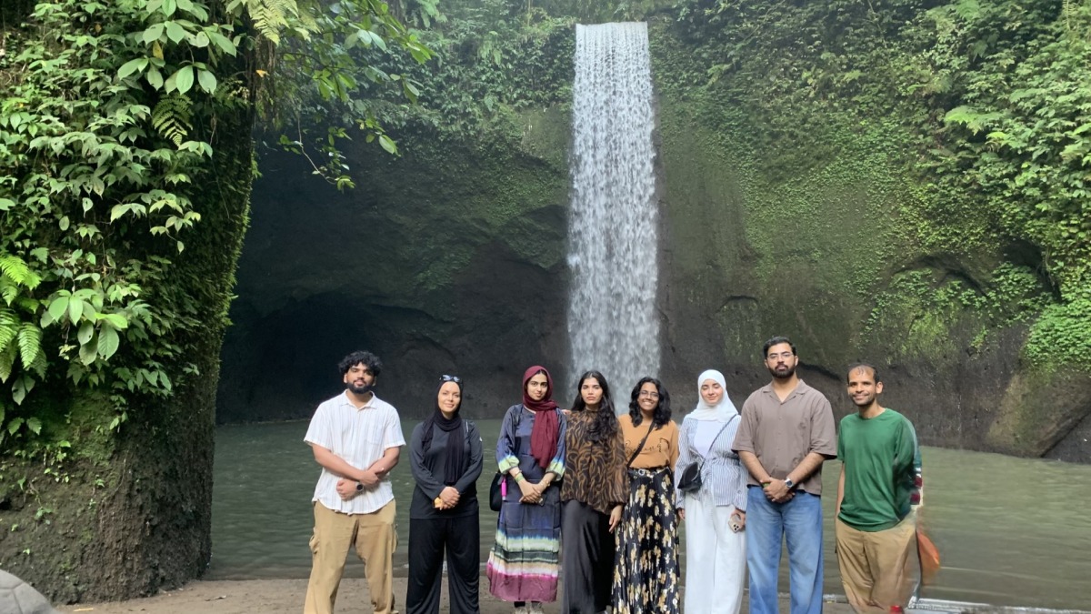 WCM-Q students in Bali during the trip. 