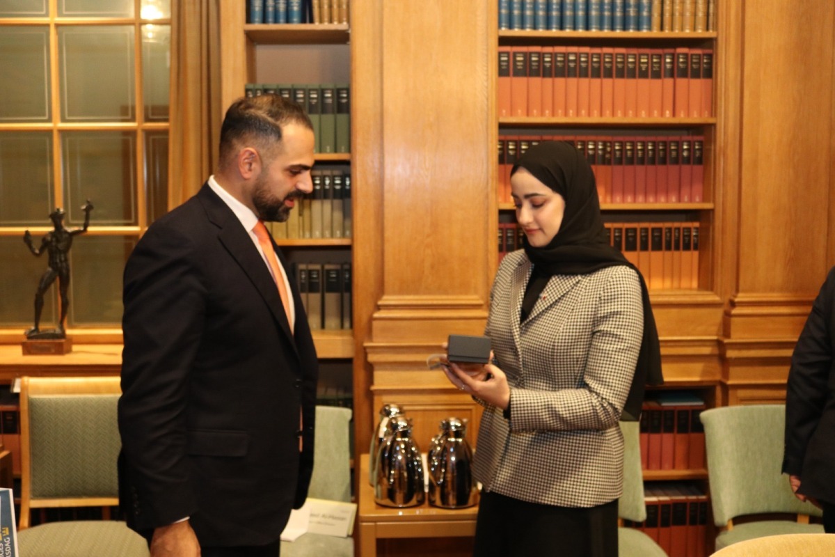 Undersecretary of the Ministry of Labour  H E Sheikha Najwa bint Abdulrahman Al Thani during her visit to Sweden.