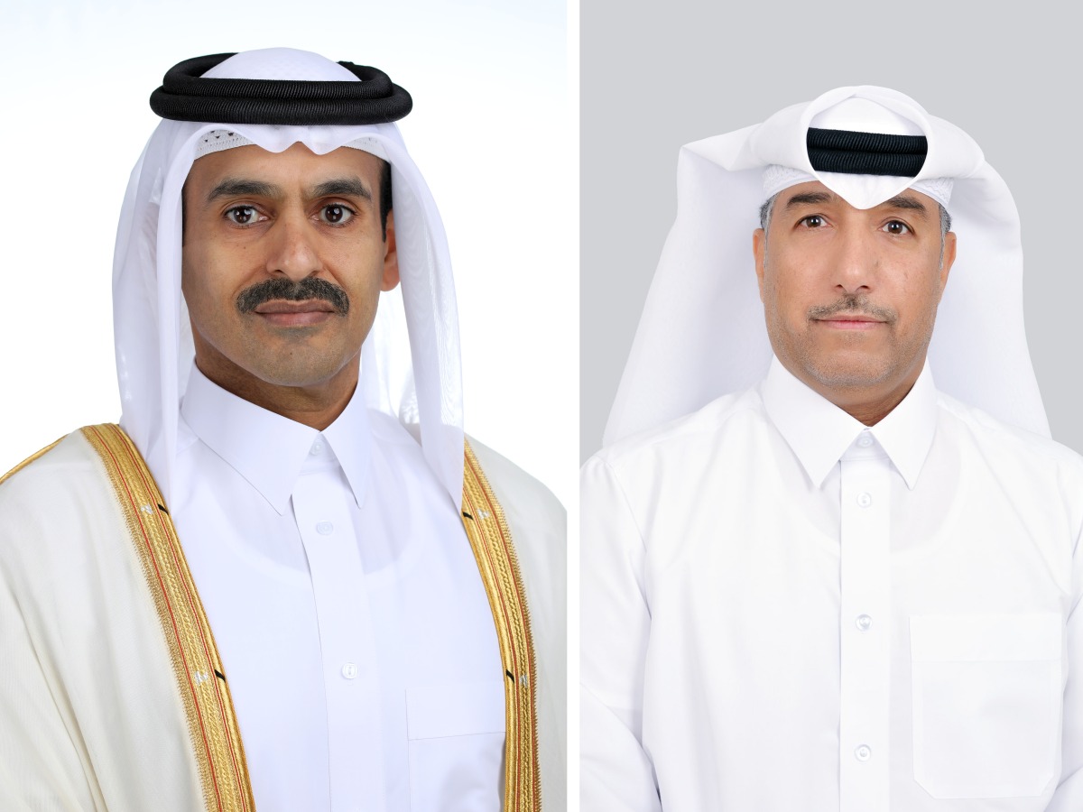 Minister of State for Energy Affairs, Chairman of QEWC Board of Directors H E Saad bin Sherida Al-Kaabi (left) and QEWC Managing Director, Mohammed Nasser Al-Hajri.